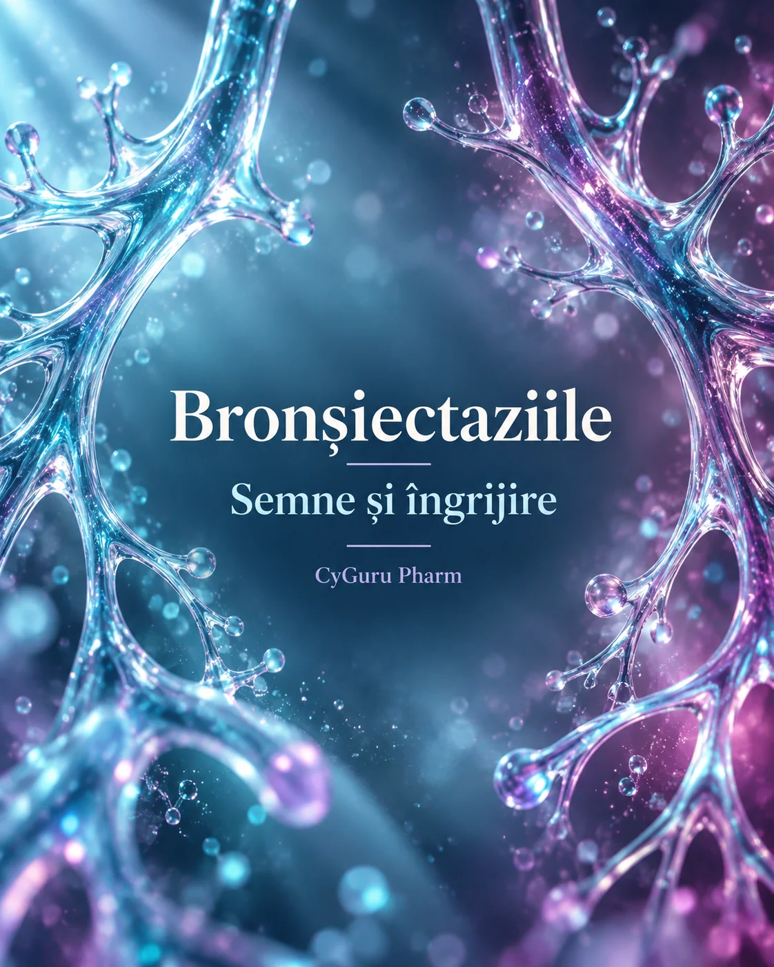 Bronșiectaziile — ilustrație editorială CyGuru Pharm