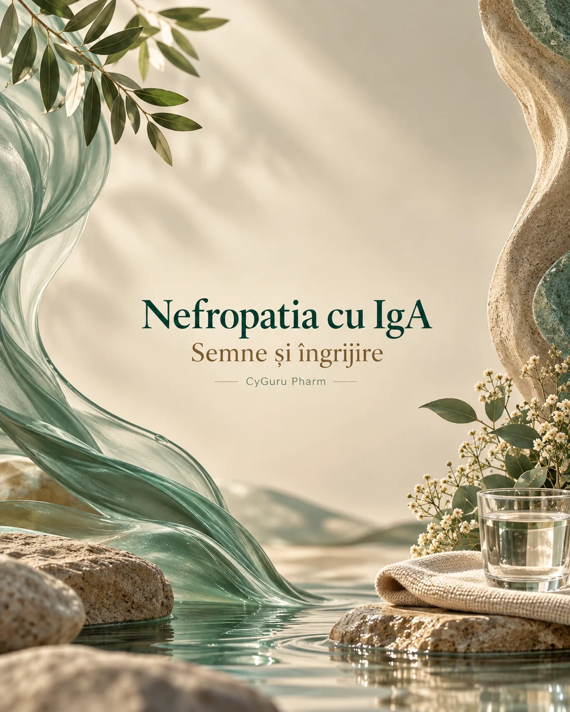 Nefropatia cu IgA — ilustrație editorială CyGuru Pharm