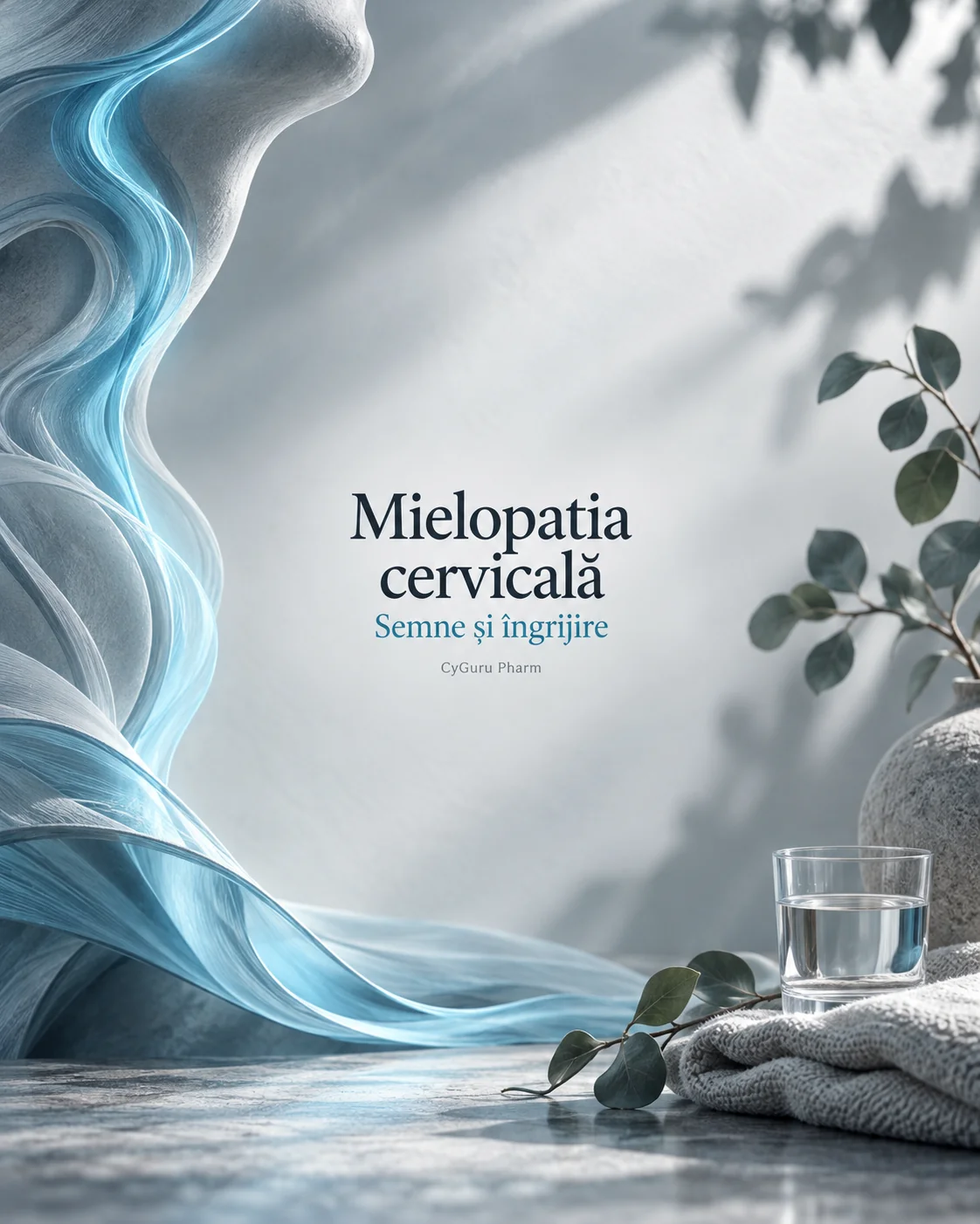 Mielopatia cervicală — ilustrație editorială CyGuru Pharm